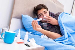 persona allettata influenza